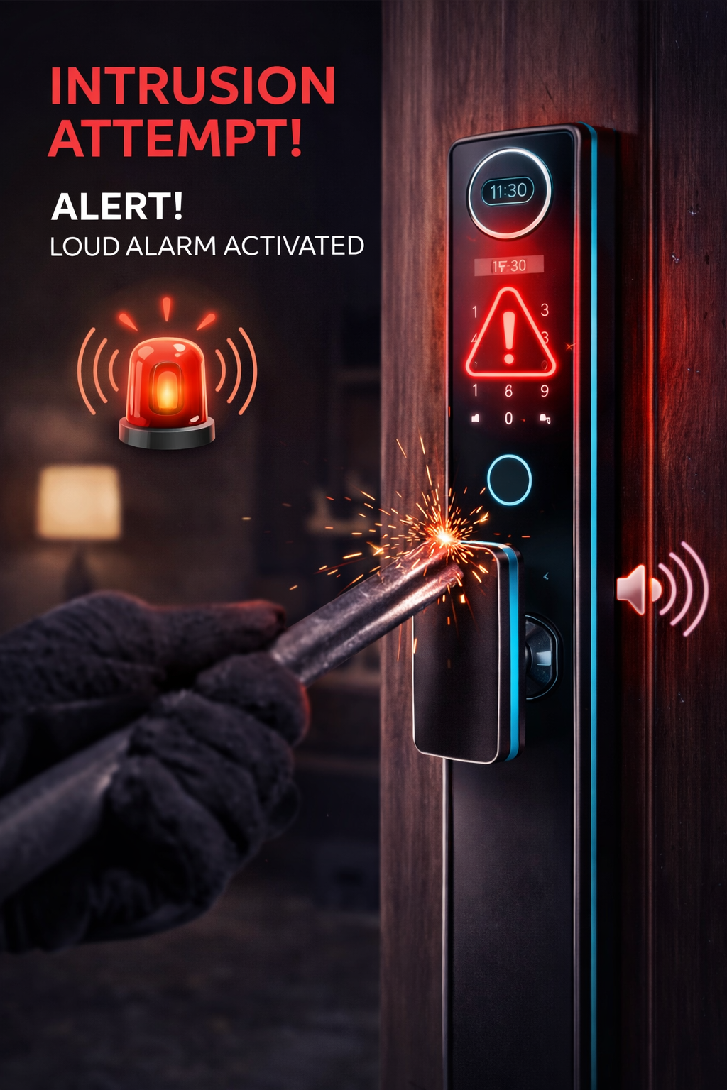 Smart Digital Door Lock OmniGuard 5X AquaShield