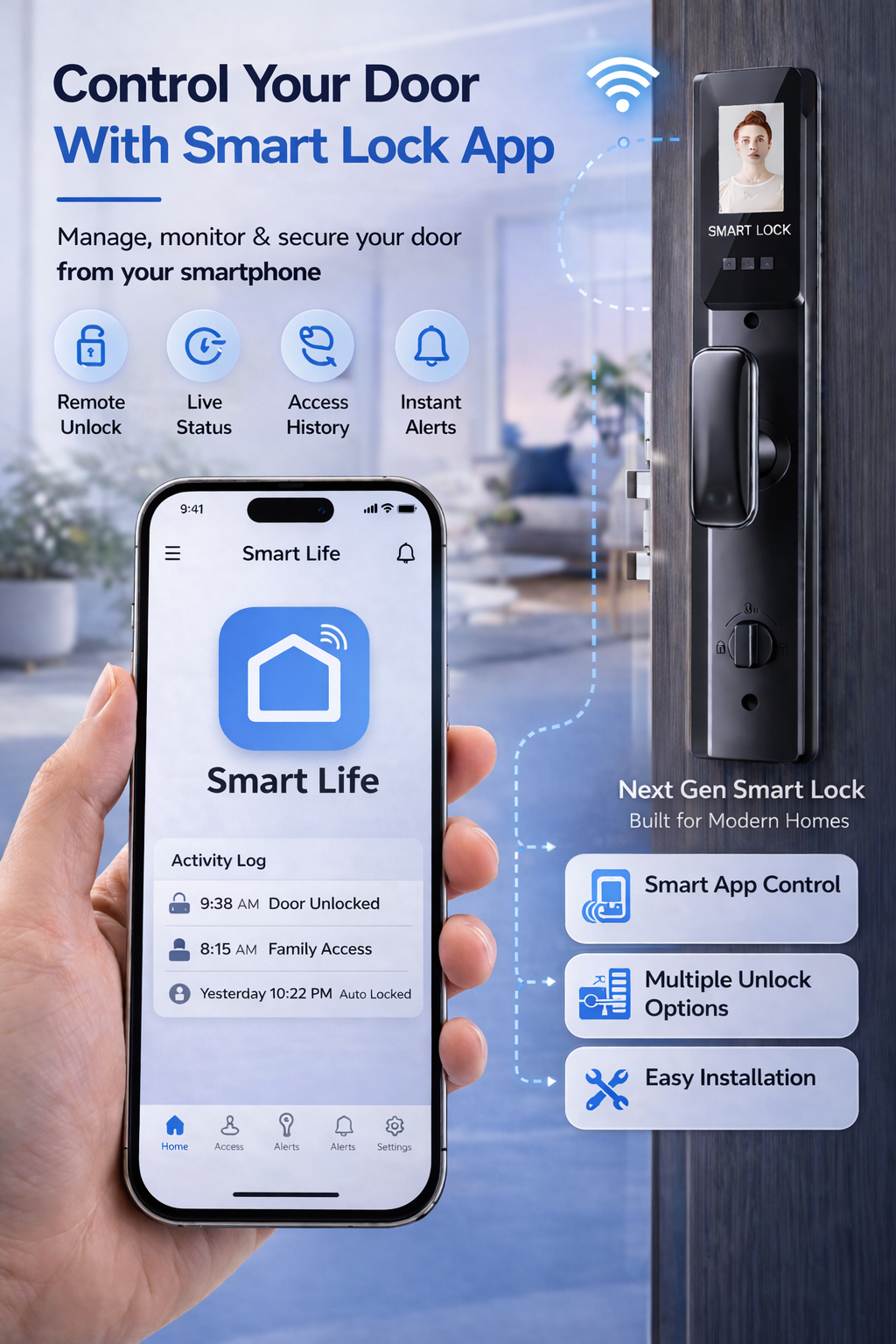 Smart Digital Door Lock OmniGuard 5X