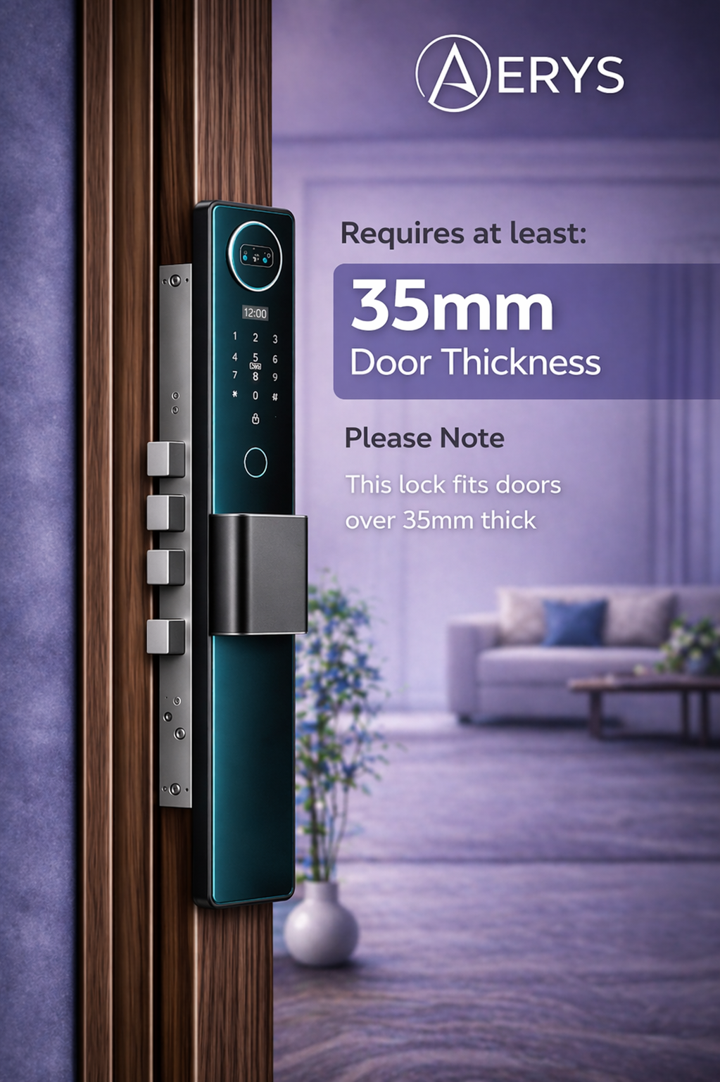 Smart Digital Door Lock OmniGuard 5X AquaShield