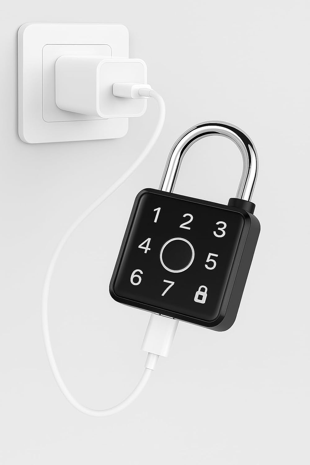 Smart Lock Fingerprint & Password Padlock | 5-Way to Unlock