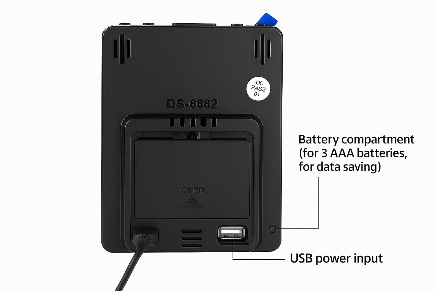 Digital Alarm Clock Table Clock, Temperature and Humidity Monitor Compact Desk Clock (12Cm * 9 Cm)