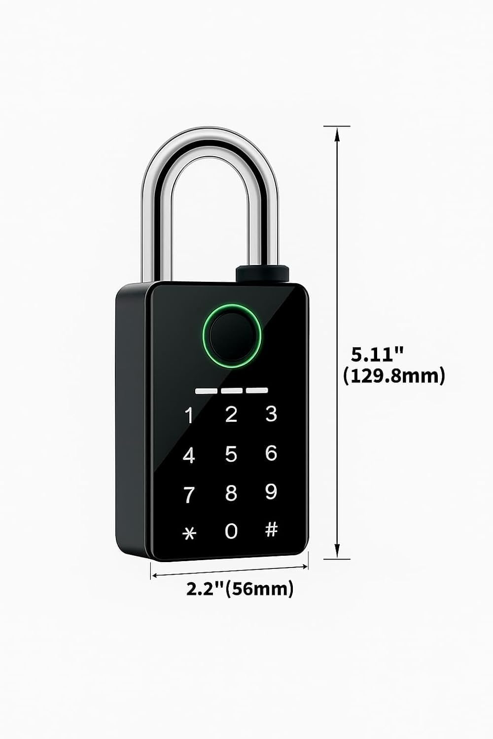 Smart Fingerprint & Password Padlock | 6-Way to Unlock