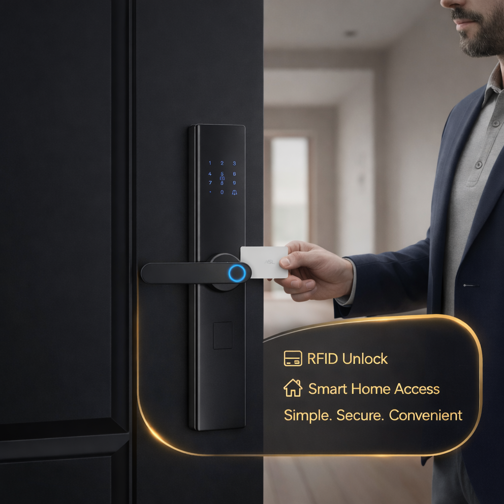 Smart Door Lock | 4-in-1 Digital Lock | Triple Cylinder Security